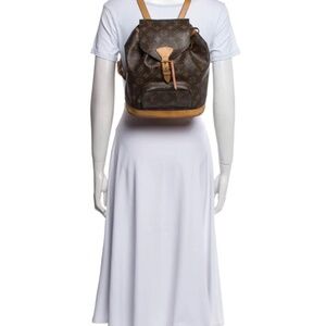 Louis Vuitton Montsouris MM Monogram M51136 Women's Brown